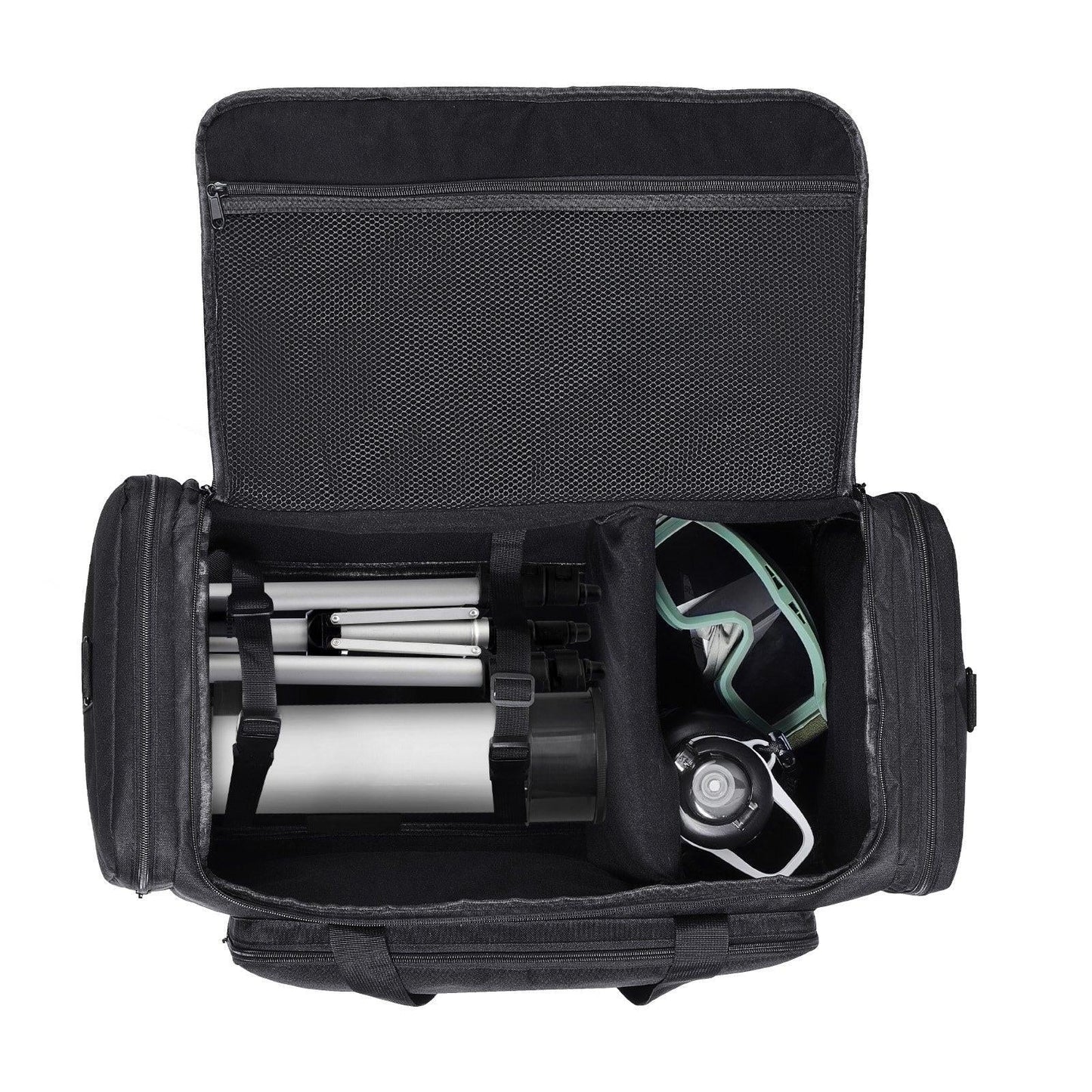 Telescope Case, 560 mm, Telescope Storage Bag with Fixed Buckles, Multi-Pocket & Detachable Divider for Telescope, Shock-Absorbent Telescope Carrying Case to Easily Secure Optical Tube & Tripod.
