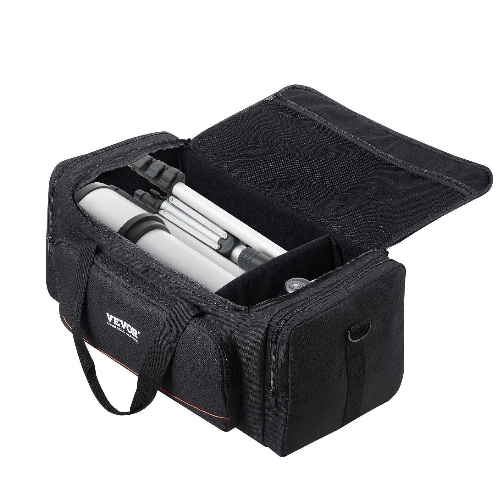 Telescope Case, 560 mm, Telescope Storage Bag with Fixed Buckles, Multi-Pocket & Detachable Divider for Telescope, Shock-Absorbent Telescope Carrying Case to Easily Secure Optical Tube & Tripod.