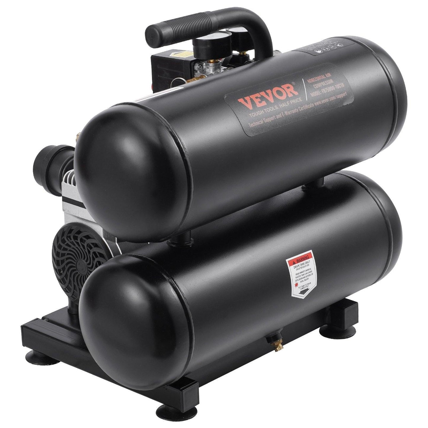 Air Compressor Compact Portable Oil Free Compressor 18L 90 PSI.