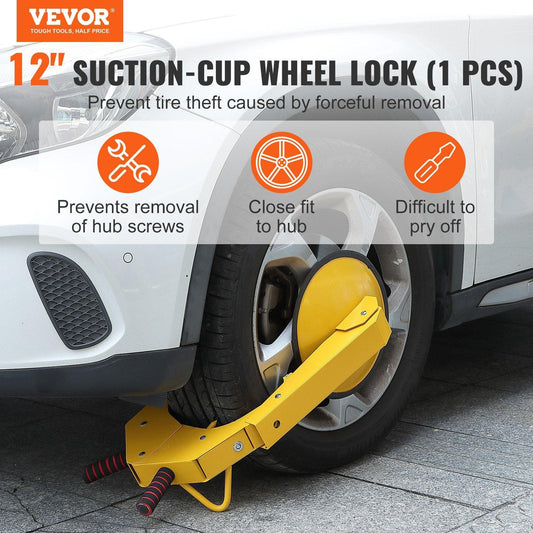 Wheel Lock Clamp, 1 Pack Trailer Wheel Lock, Heavy-Duty Anti Theft Tire Lock, Adjustable Tire Boot Lock Tire Claw, Trailer Wheel Locks for RV Trailers, Cars, Trucks, SUVs.