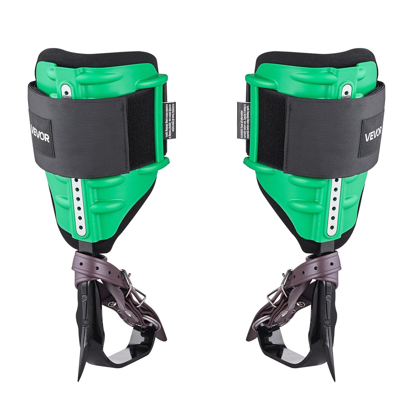 Tree Climbing Spikes Set, Height-Adjustable Tree Climbing Gear with Straps & Spike Protectors, 159 kg Load Capacity, Heavy Duty Steel Climb Spurs Arborist Equipment for Fruit Picking Hunting
