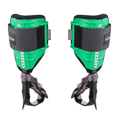 Tree Climbing Spikes Set, Height-Adjustable Tree Climbing Gear with Straps & Spike Protectors, 159 kg Load Capacity, Heavy Duty Steel Climb Spurs Arborist Equipment for Fruit Picking Hunting