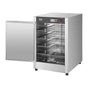 Hot Box Food Warmer, 5-Tier Concession Warmer with Water Tray, 5 Pans, Single-door and Adjustable Shelves, Stainless Steel Food Warmer Cabinet, Ideal for Storing Pizza, Chicken, Restaurant.