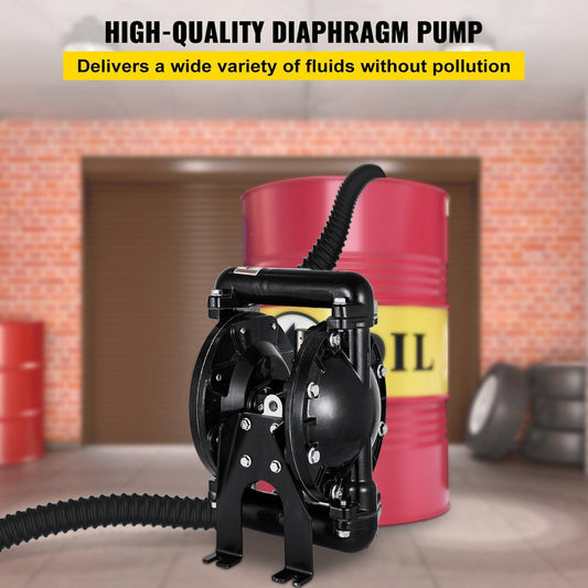 Air-Operated Double Diaphragm Pump 24 GPM 1 Inch Inlet And Outlet.