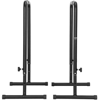 Dip Bars, 200 kg Capacity, Heave Duty Dip Stand Station with Adjustable Height, Fitness Workout Dip Bar Station Stabilizer Parallette Push Up Stand, Parallel Bars for Strength Training Home Gym.