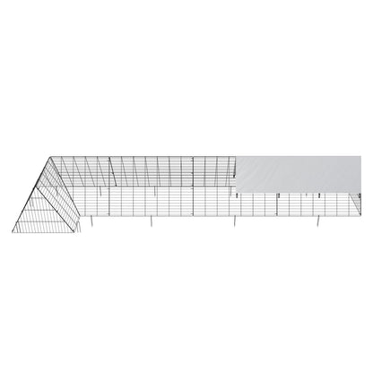 Chicken Tunnels, 400x100x61.5 cm(LxWxH) Chicken Tunnels for Yard, Portable Chicken Tunnels for Outside with Corner Frames, Chicken Coop Run, Suitable for Chickens, Ducks, Rabbits