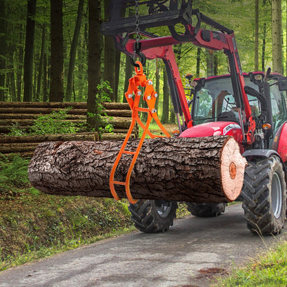 Timber Claw Hook, 36 inch 4 Claw Log Grapple for Logging Tongs, Swivel Steel Log Lifting Tongs, Eagle Claws Design with 3307 lbs/1500 kg Loading Capacity for Tractors, ATVs, Trucks, Forklifts