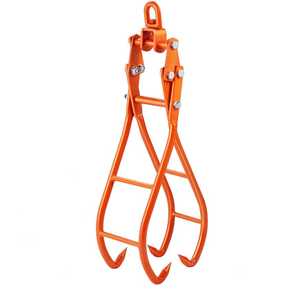 Timber Claw Hook, 36 inch 4 Claw Log Grapple for Logging Tongs, Swivel Steel Log Lifting Tongs, Eagle Claws Design with 3307 lbs/1500 kg Loading Capacity for Tractors, ATVs, Trucks, Forklifts