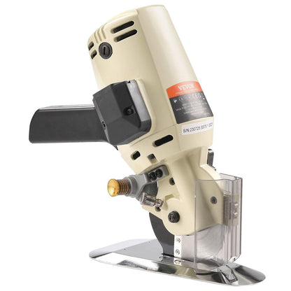 Fabric Cutter, 250W Electric Rotary Fabric Cutting Machine, 1.1" Cutting Thickness, Octagonal Knife, with Replacement Blade and Sharpening Stones, for Multi-Layer Cloth Fabric Leather.
