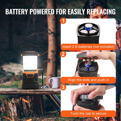 LED Camping Lantern Battery Powered All-in-one for Exceptional Experience.