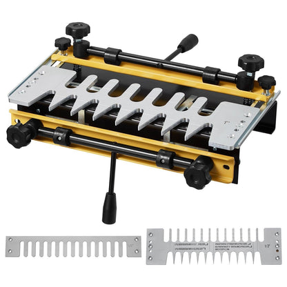 Dovetail Jig, 310 mm Width, Dove Tailing Router Jigs with 4 Router Bits & 6 Templates, Precise Alignment Dove Tail Jig, Mortise and Tenon Woodworking Tools for Furniture & Wood Cabinet Making.