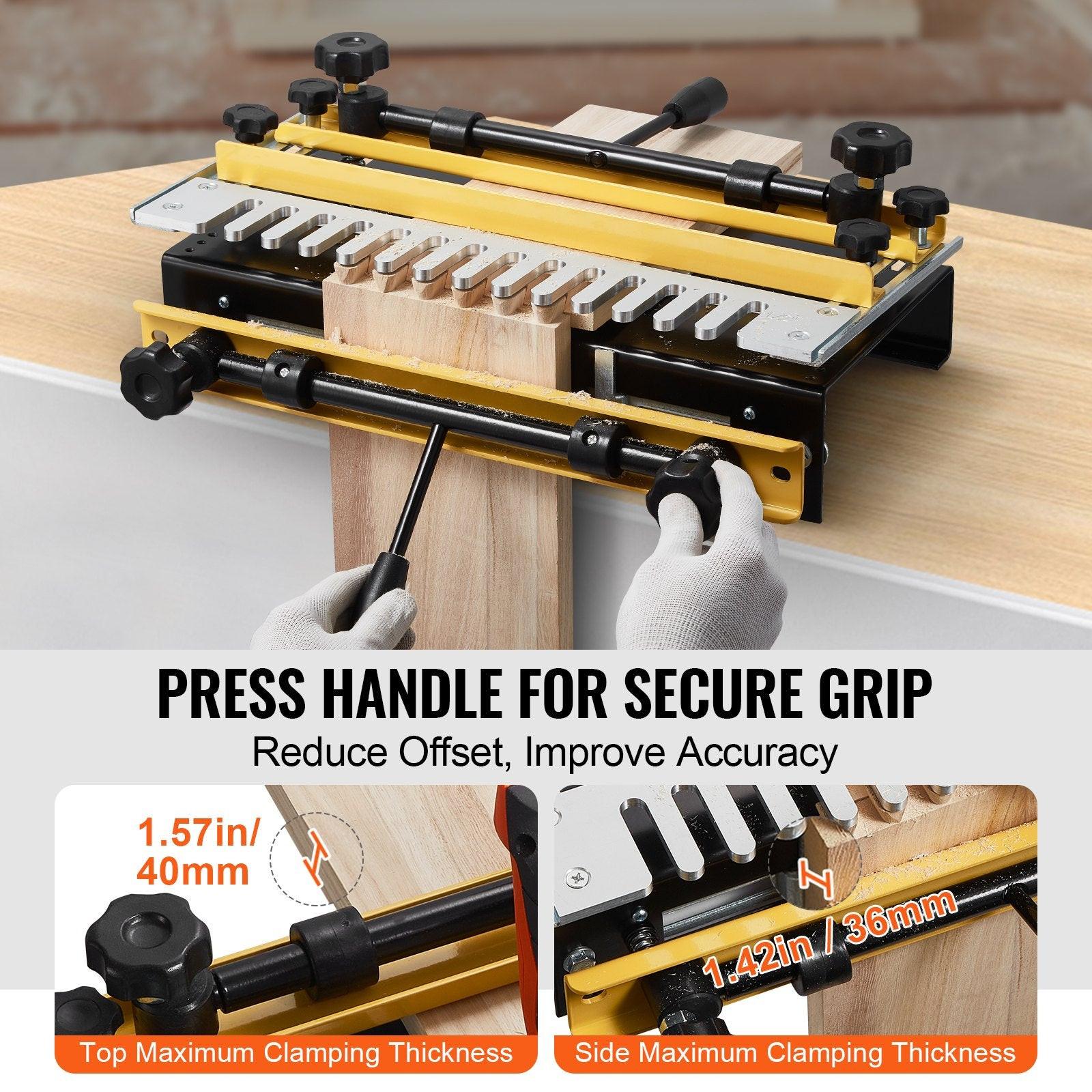 Dovetail Jig, 310 mm Width, Dove Tailing Router Jigs with 4 Router Bits & 6 Templates, Precise Alignment Dove Tail Jig, Mortise and Tenon Woodworking Tools for Furniture & Wood Cabinet Making.