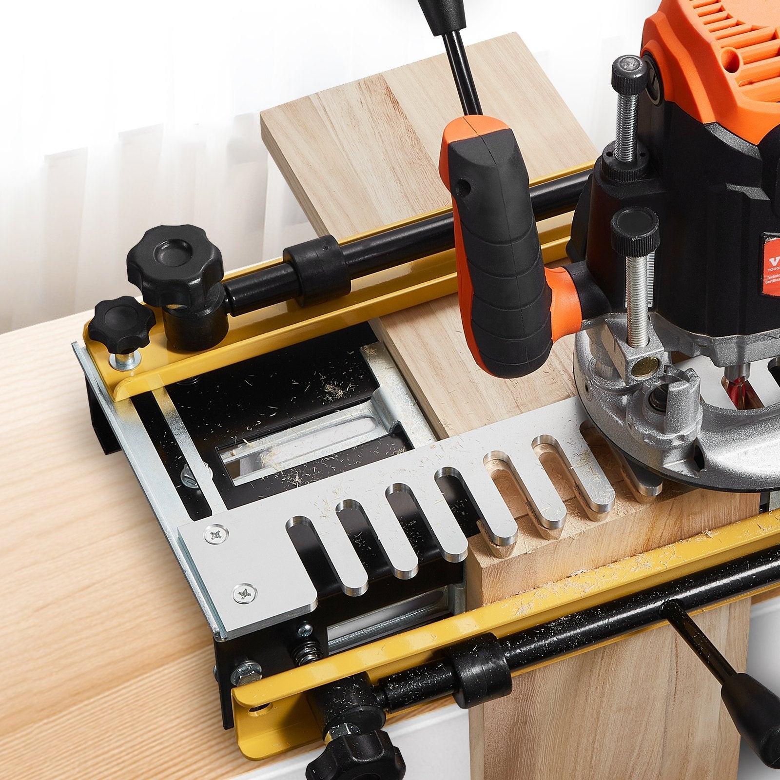 Dovetail Jig, 310 mm Width, Dove Tailing Router Jigs with 4 Router Bits & 6 Templates, Precise Alignment Dove Tail Jig, Mortise and Tenon Woodworking Tools for Furniture & Wood Cabinet Making.