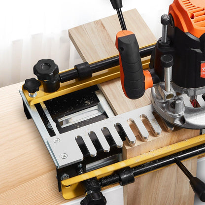 Dovetail Jig, 310 mm Width, Dove Tailing Router Jigs with 4 Router Bits & 6 Templates, Precise Alignment Dove Tail Jig, Mortise and Tenon Woodworking Tools for Furniture & Wood Cabinet Making.