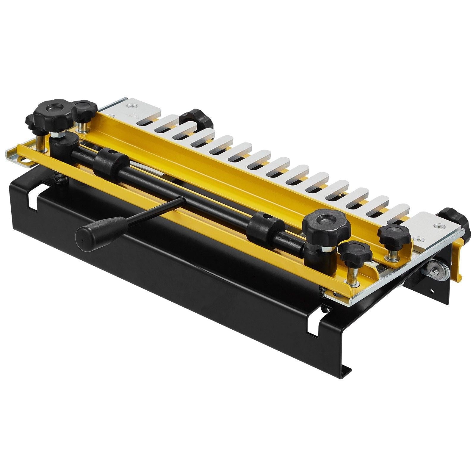 Dovetail Jig, 310 mm Width, Dove Tailing Router Jigs with 4 Router Bits & 6 Templates, Precise Alignment Dove Tail Jig, Mortise and Tenon Woodworking Tools for Furniture & Wood Cabinet Making.