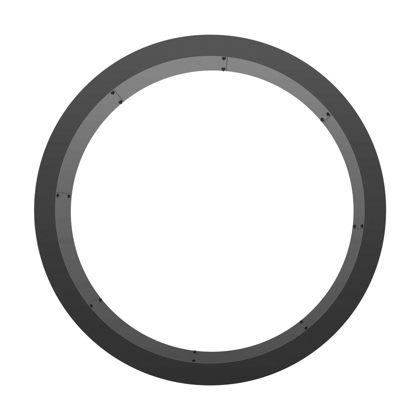 Fire Pit Ring, 40-Inch Outer/36-Inch Inner Diameter, 10inch Height 2.5mm Thick Fire Pit Insert, Heavy Duty Carbon Steel Liner DIY Campfire Ring above or In-Ground, for Outdoor Camping, Bonfires