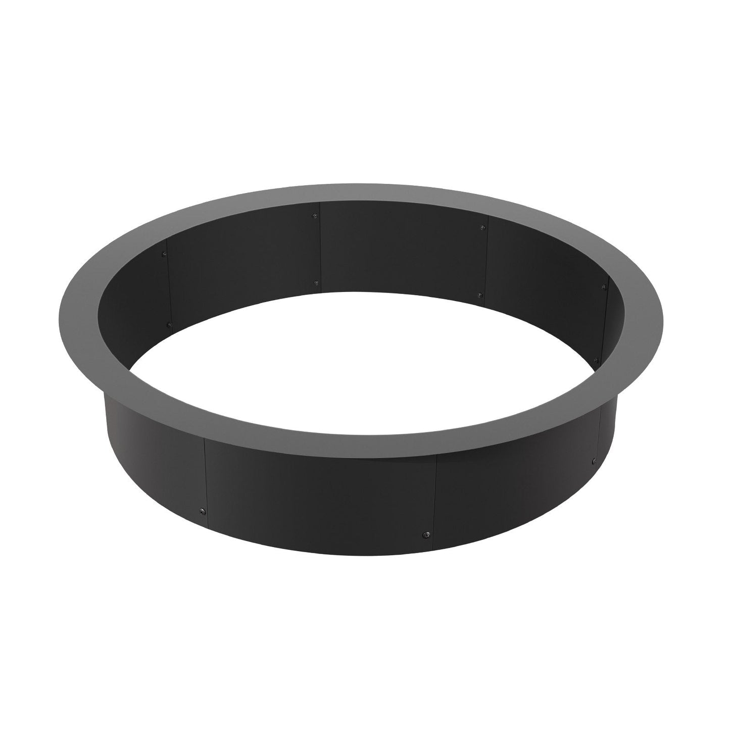 Fire Pit Ring, 40-Inch Outer/36-Inch Inner Diameter, 10inch Height 2.5mm Thick Fire Pit Insert, Heavy Duty Carbon Steel Liner DIY Campfire Ring above or In-Ground, for Outdoor Camping, Bonfires