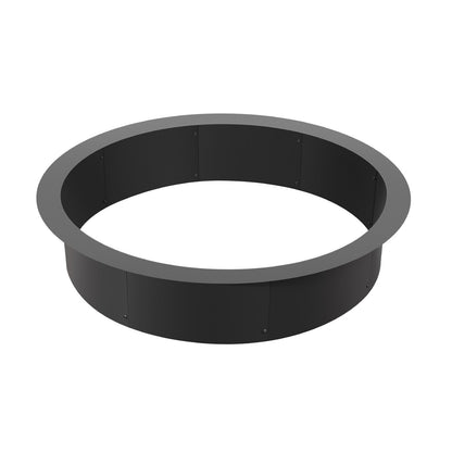 Fire Pit Ring, 40-Inch Outer/36-Inch Inner Diameter, 10inch Height 2.5mm Thick Fire Pit Insert, Heavy Duty Carbon Steel Liner DIY Campfire Ring above or In-Ground, for Outdoor Camping, Bonfires