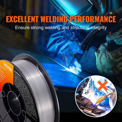 Flux Core Welding Wire, E71T-GS 0.030-inch 10LBS, Gasless Mild Steel MIG Welding Wire with Low Splatter for All Position Arc Welding and Outdoor Use.