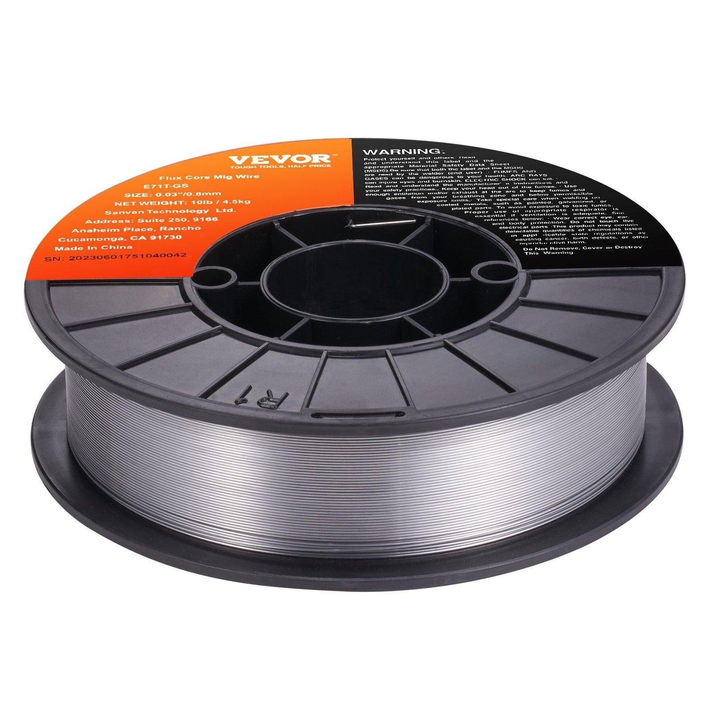 Flux Core Welding Wire, E71T-GS 0.030-inch 10LBS, Gasless Mild Steel MIG Welding Wire with Low Splatter for All Position Arc Welding and Outdoor Use.