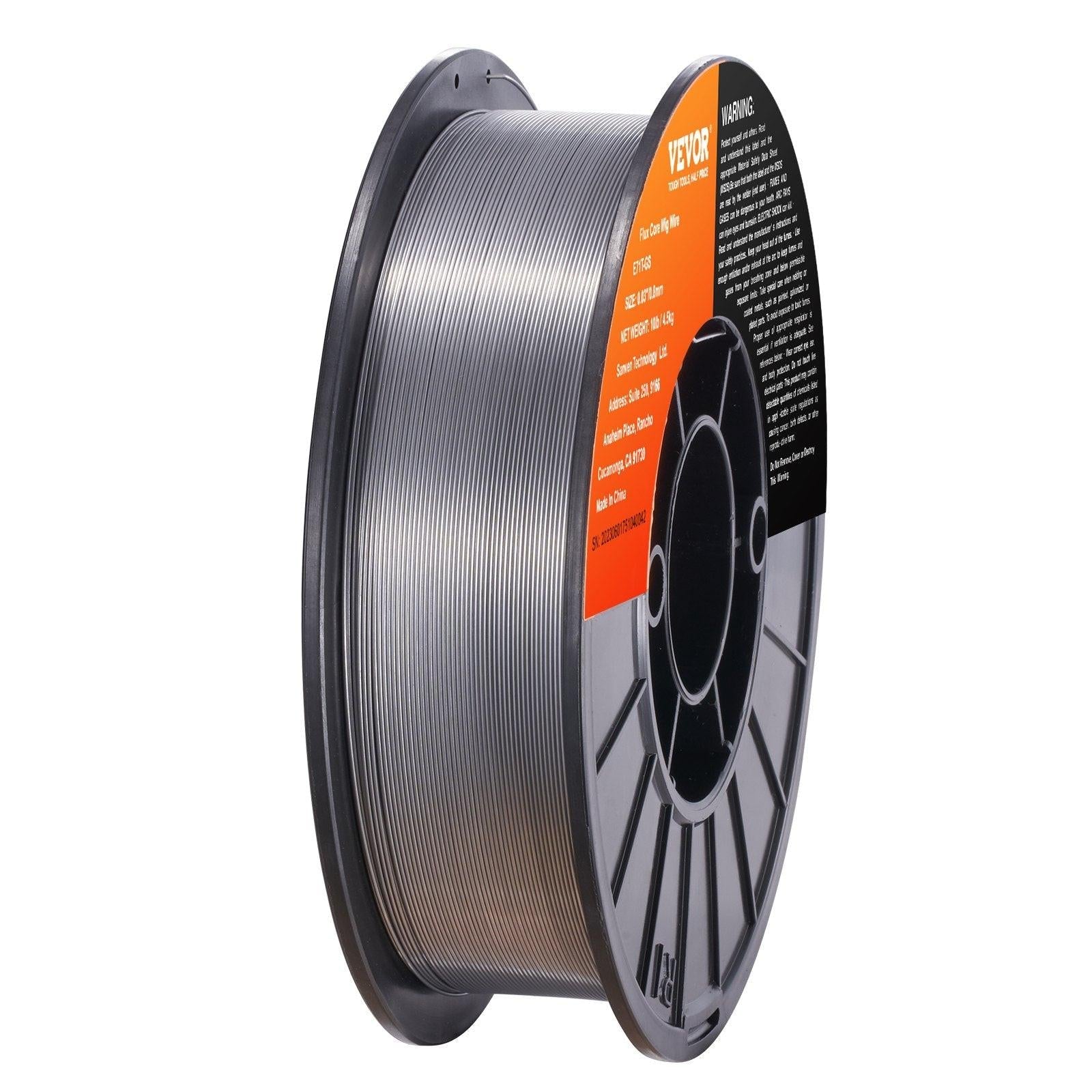 Flux Core Welding Wire, E71T-GS 0.030-inch 10LBS, Gasless Mild Steel MIG Welding Wire with Low Splatter for All Position Arc Welding and Outdoor Use.