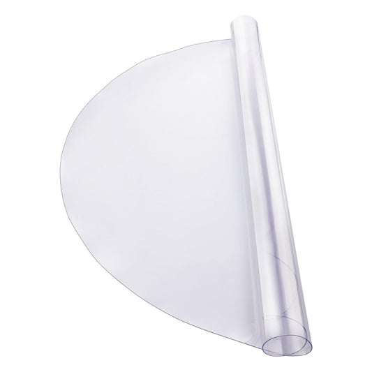 Plastic Table Cover, 42 x 42 Inch 2.0 mm Thick Clear Table Protector, Round PVC Desk Mat, Waterproof & Easy Cleaning Desk Pad Tablecloth, for Office Dresser Dining Room Table Night Stand.