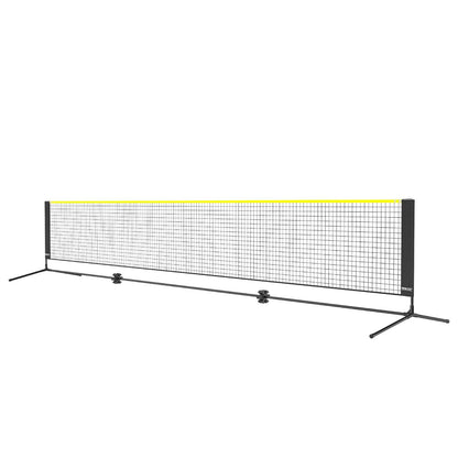 Badminton Net, Height Adjustable Volleyball Net, 17ft Wide Foldable Pickleball Net, Portable Easy Setup Tennis Net Set with Poles, Stand and Carry Bag, for Kids Backyard Game Indoor Outdoor Use.