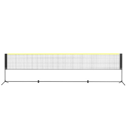 Badminton Net, Height Adjustable Volleyball Net, 17ft Wide Foldable Pickleball Net, Portable Easy Setup Tennis Net Set with Poles, Stand and Carry Bag, for Kids Backyard Game Indoor Outdoor Use.