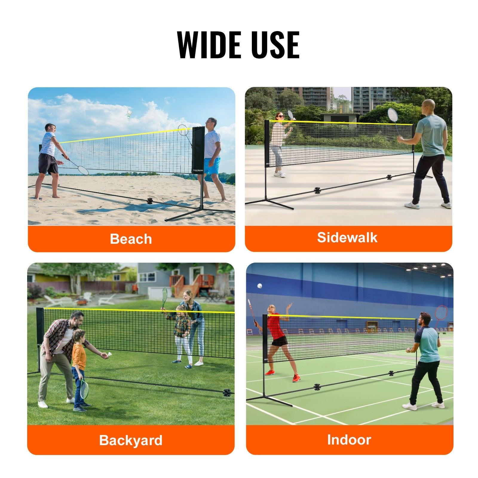 20ft Badminton Net Set Outdoor Portable Volleyball Pickleball Tennis Net.