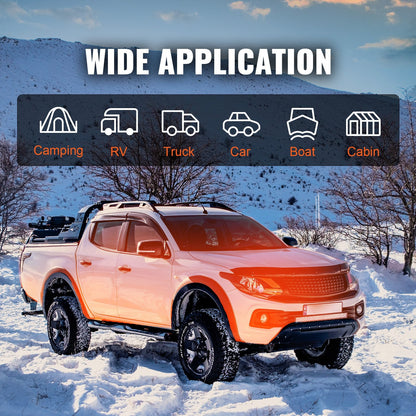 8 KW Diesel Air Heater, Bluetooth App Control All-on-one Diesel Heater with Automatic Altitude Adjustment, Remote Control and LCD, Portable Parking Heater for Home RV Trailer Camper Van Boat.