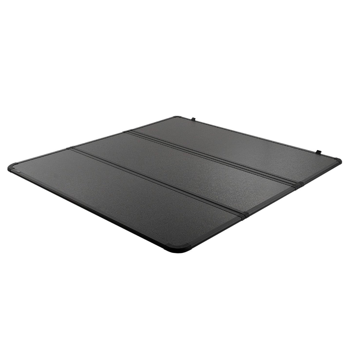 Tri-Fold Truck Bed Tonneau Cover, Compatible with 2015-2024 Ford F-150, 2004 mm Bed, Only Fit 2004 x 1656 mm Inside Bed, 181.4 kg Load Capacity with Built-in LED Light, Quick Folding, Black.