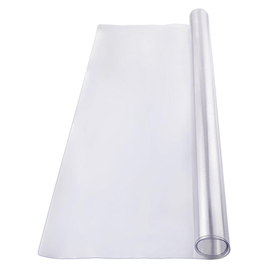 Plastic Table Cover, 48 x 48 Inch 1.5 mm Thick Clear Table Protector, Square PVC Desk Mat, Waterproof & Easy Cleaning Desk Pad Tablecloth, for Office Dresser Dining Room Table Night Stand.