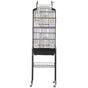Large Bird Cage, 62 in, Open Top Parakeet Cage with Rolling Stand,  Steel Bird Flight Cage with Removable Tray, Budgie Birdcage with 4 Perches, Parrot Cage for Lovebirds Cockatiels Pet Toy