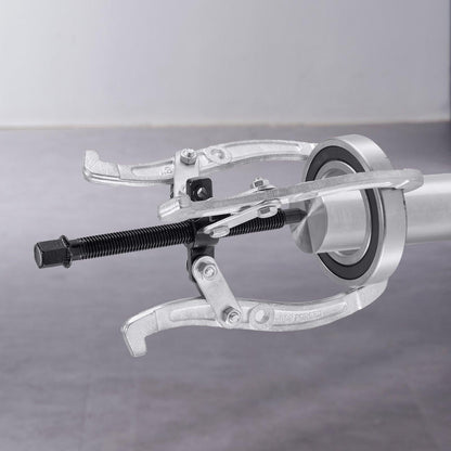 Gear Puller Set, 76.2 mm/101.6 mm/152.4 mm/203.2 mm 3 Jaw Bearing Puller with Reversible Jaws, 2 Jaw/3 Jaw Pulley Puller, 4 PCS Bearing Puller Tool Kit for Pulley Gear Bearing Flywheel Removal.