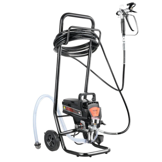 Stand Airless Paint Sprayer, 950W 3000PSI High Efficiency Electric Airless Sprayer With Cart, Fine And Even Painting Effect, Paint Sprayers for Home Interior and Exterior Furniture and Fences.