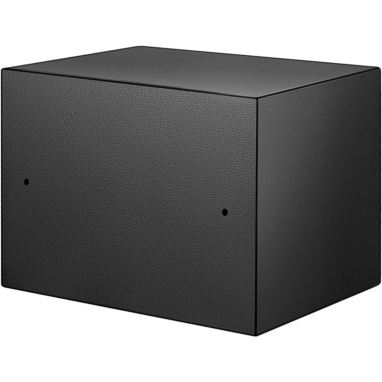 Safe Box, 0.8 CU.FT Fingerprint Safe Box for Money w/ 2 Keys & Digital Keypad, Q235 Steel Safe Box for Storing Cash, Jewelry, Pistols, Documents, Watches in Home & Office & Hotel.