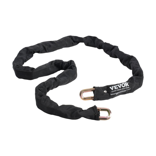 Bike Chain Lock, 5.91 Ft Security Bicycle Chain Lock, Heavy Duty Metal Steel Anti-Theft High Security Bike Locks, Perfect for Bike, Motorcycle, Scooter, Bicycle, Door, Fence, Gate, 9.5mm, Black.