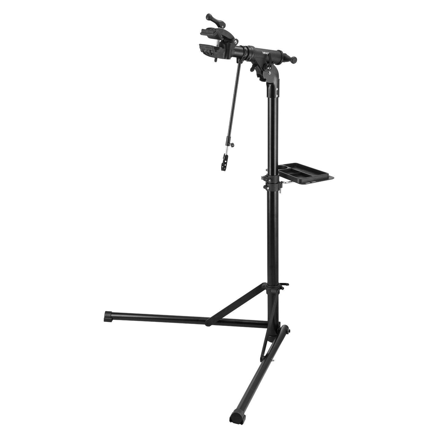 Bike Repair Stand, 38.56 kg Heavy-duty Bicycle Work Stand with 1035-1630 mm Adjustable Height & Magnetic Tool Tray, Foldable Bicycle Maintenance Rack, Shop Home Mechanics for Mountain & Road Bike.