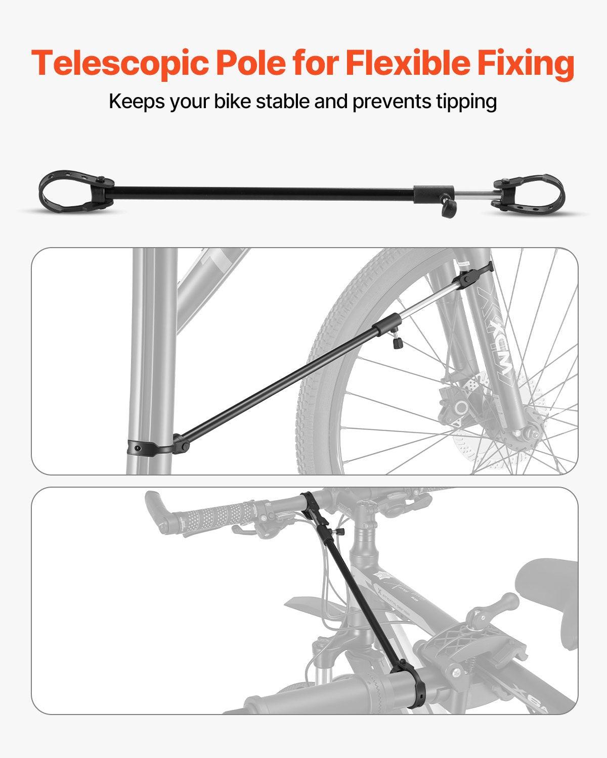 Bike Repair Stand, 38.56 kg Heavy-duty Bicycle Work Stand with 1035-1630 mm Adjustable Height & Magnetic Tool Tray, Foldable Bicycle Maintenance Rack, Shop Home Mechanics for Mountain & Road Bike.