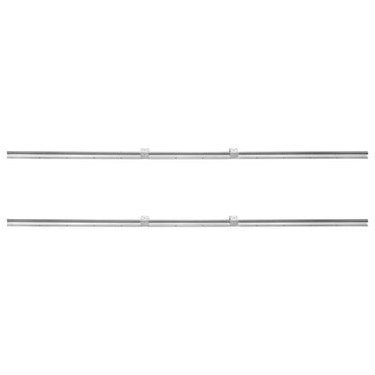 Linear Guide Rail Set, SBR20 2200mm, 2 PCS 86.6 in/2200 mm SBR20 Guide Rails and 4 PCS SBR20UU Slide Blocks, Linear Rails and Bearings Kit for Automated Machines DIY Project CNC Router Machines.