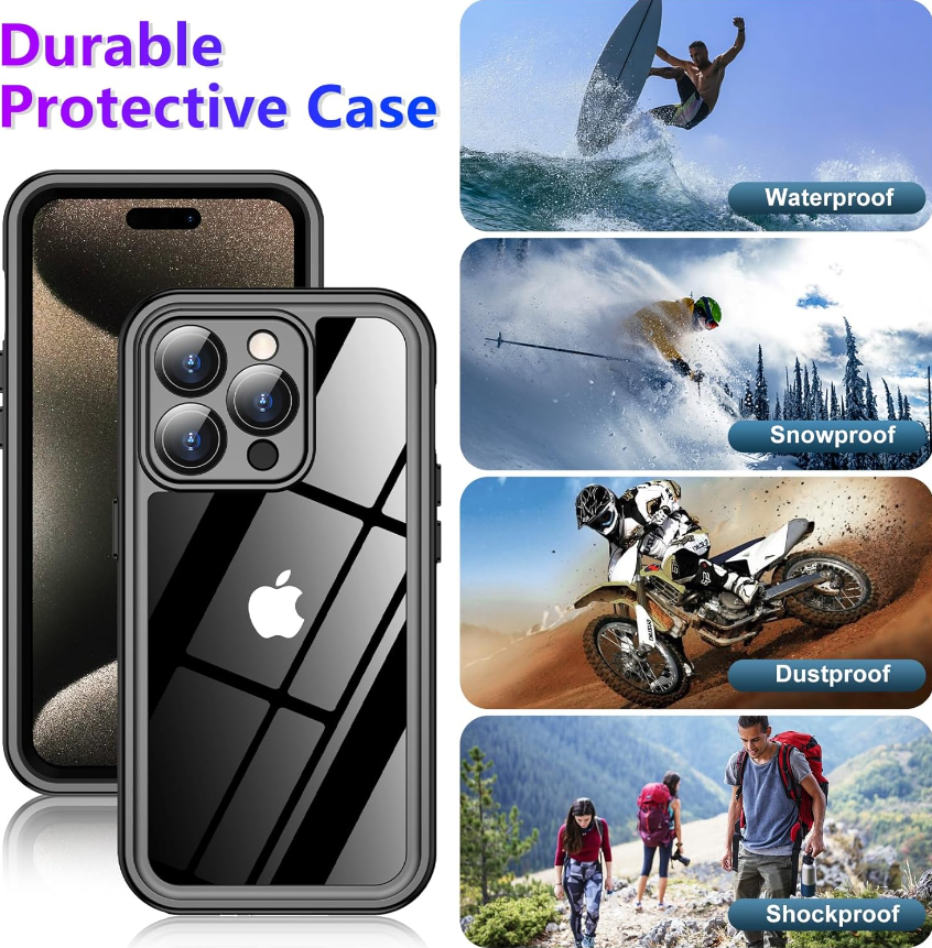 iPhone 15 Pro Max Waterproof Case.