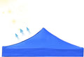 Gazebo Tent Top Cover Camping Beach Sunshade Shelter - Blue / 3x3M