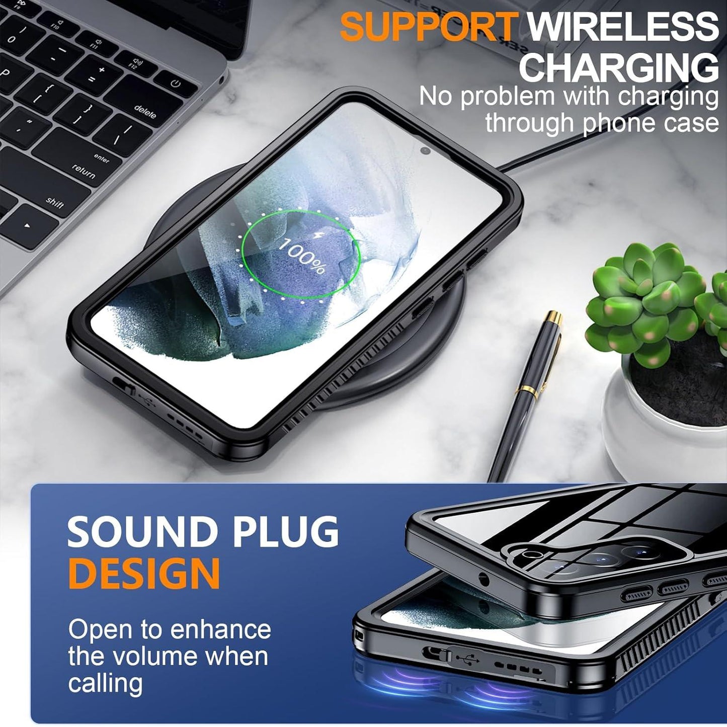 Samsung Galaxy S21 Plus Waterproof Case.