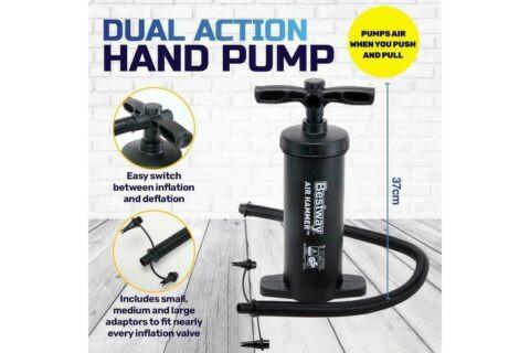 Bestway Air Hammer 2800 Manual Air Pump for Airbed, Swimming Pool, Toys, Kayaks.