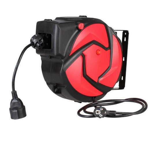Retractable Wall Mount 15m Cable Extension Reel.