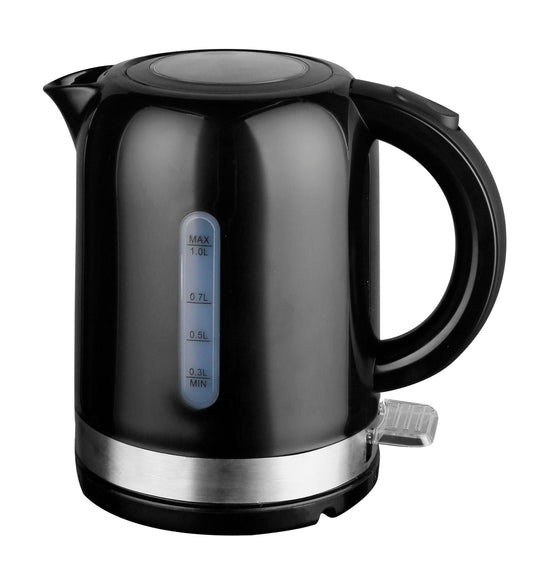 1L Black Electric Kettle High Grade Abs Material.