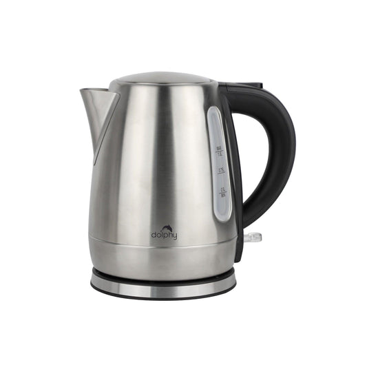 1.0L Stainless Steel Electric Kettle Black.