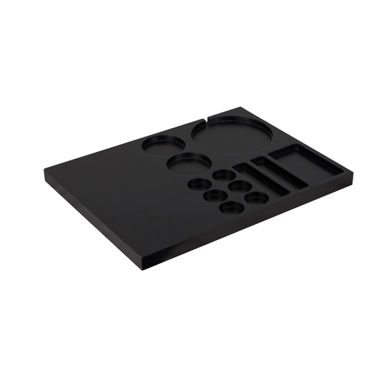 Beech Wood Kettle Tray - Black.