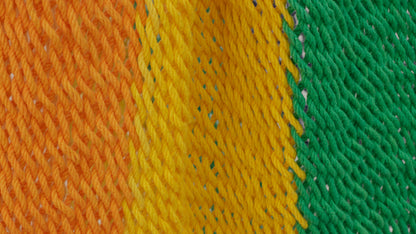 Mayan Legacy Extra Large Outdoor Cotton Mexican Hammock Chair in Rainbow Colour