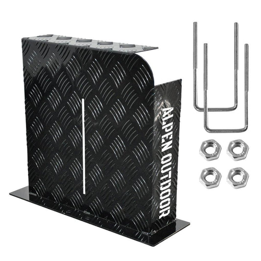 Alpen Outdoor Fuel Tank Cover Right Side Base Mount 2mm Thickness Aluminium Diesel Heater for 10L 15L Fuel Tank Black.